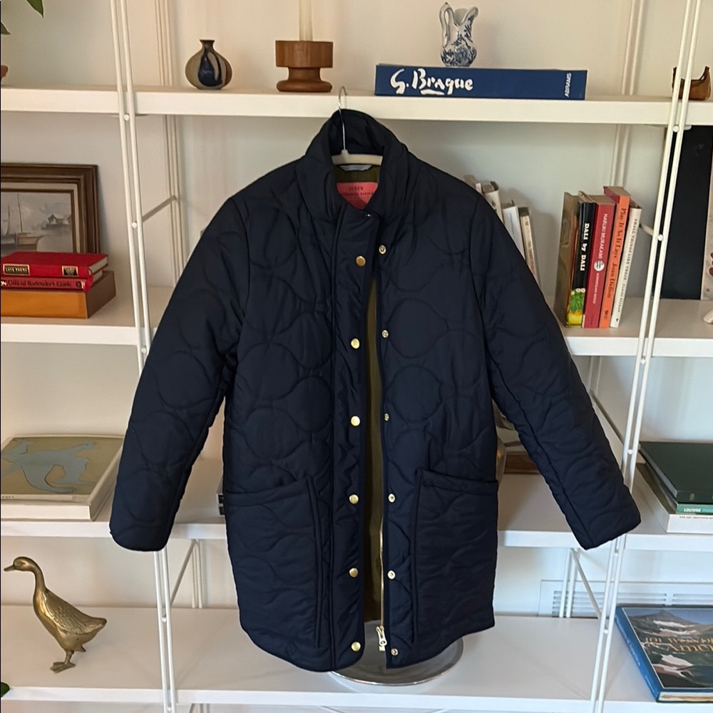 J. Crew Navy Puffer Jacket